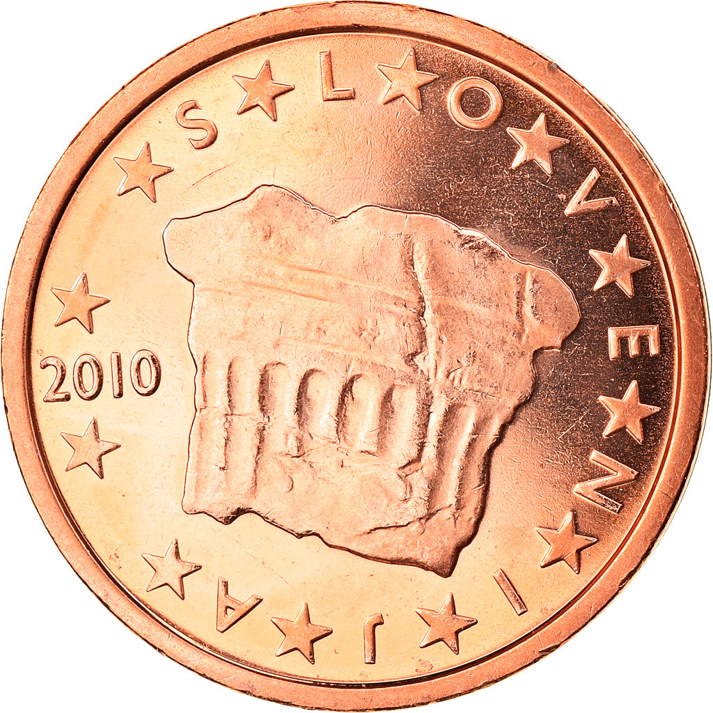 Eslovenia, 

2 céntimos de euro, 

2010