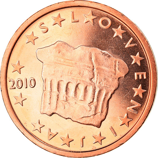 Eslovenia, 

2 céntimos de euro, 

2010