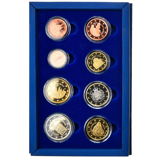 San Marino,

1 céntimo a 2 euros,

2009