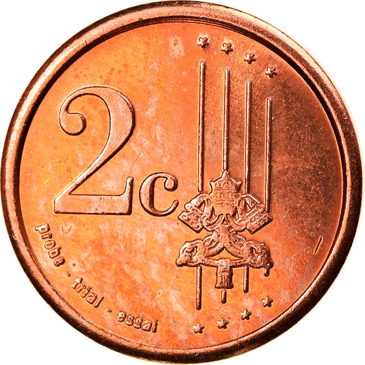 Vaticano, 

2 céntimos de euro, 

Tipo 3