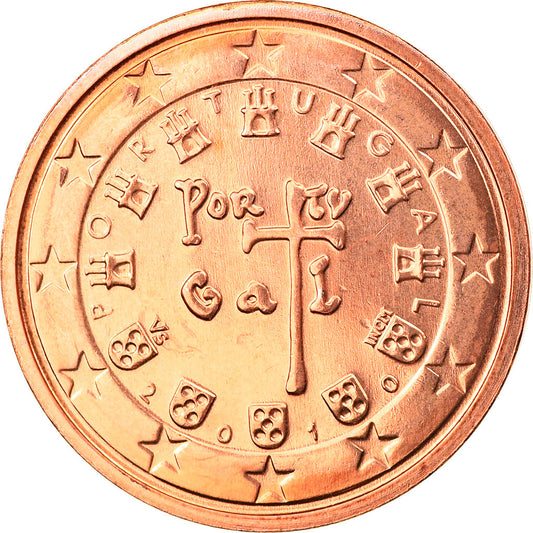 Portugal, 

2 céntimos de euro, 

2010