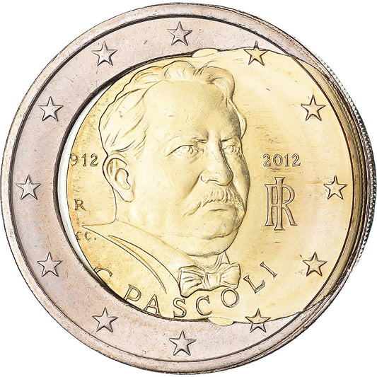 Italia, 
  
  2 euros, 
  
  Giovanni Pascoli