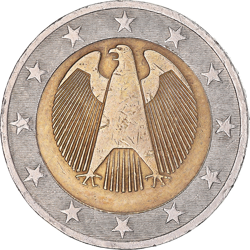 Alemania, 

2 euros, 

Estrella giratoria de prueba con filo 5DM