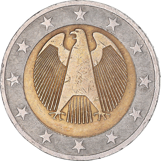 Alemania, 

2 euros, 

Estrella giratoria de prueba con filo 5DM