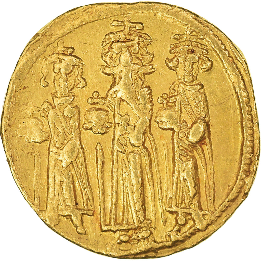 Moneda,

Imperio Bizantino (Imperio Romano de Oriente),

Heraclio