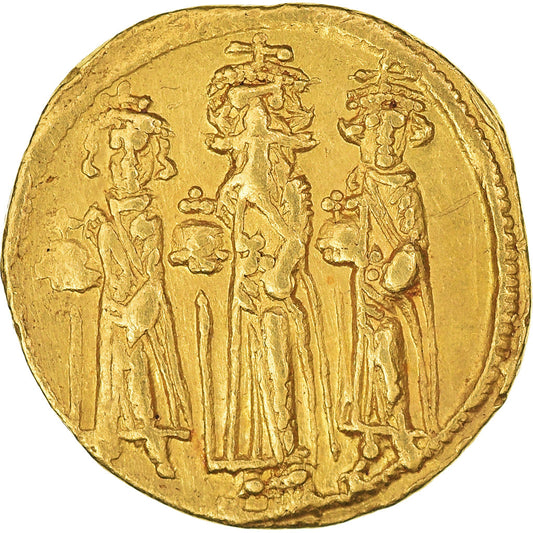 Moneda,

Imperio Bizantino (Imperio Romano de Oriente),

Heraclio