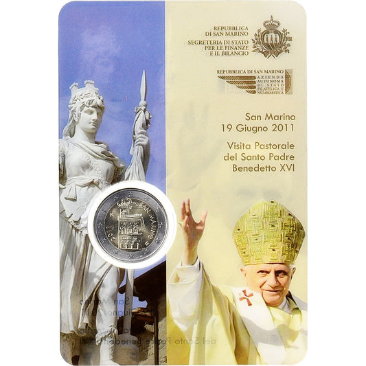 San Marino, 
  
  2 euros, 
  
  Palacio Público