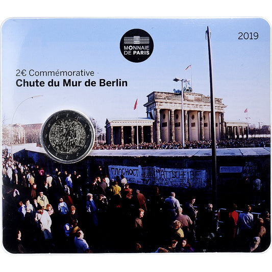 Francia, 

2 euros, 

Caída del Muro de Berlín