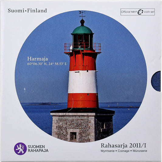 Finlandia, 
  
  Conjunto 1 ct. - 2 euros + ficha, 
  
  2011
