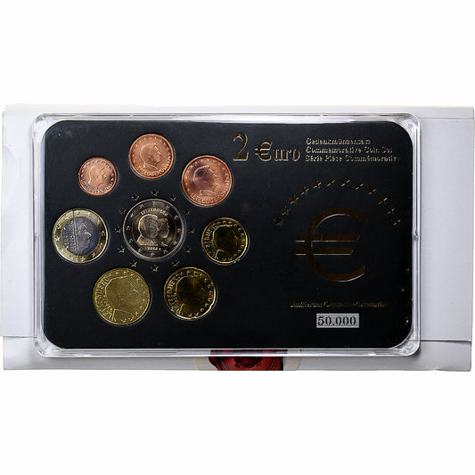 Luxemburgo, 
  
  Conjunto 1 ct. - 2 euros, 
  
  2002 a 2007