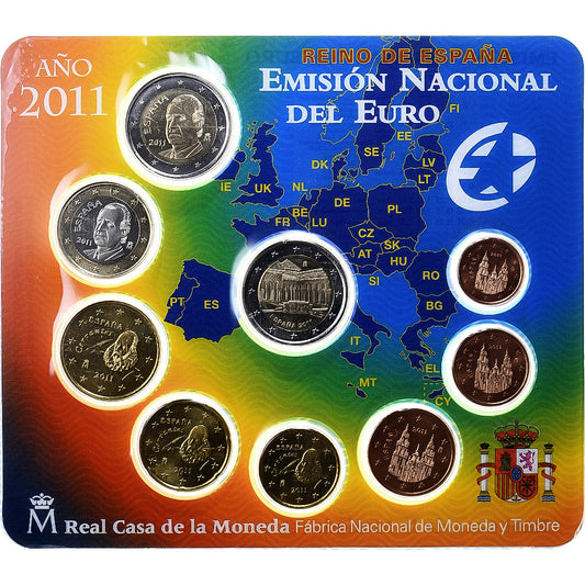 España, 

Lote 1 ct. - 2 euros, 

2011