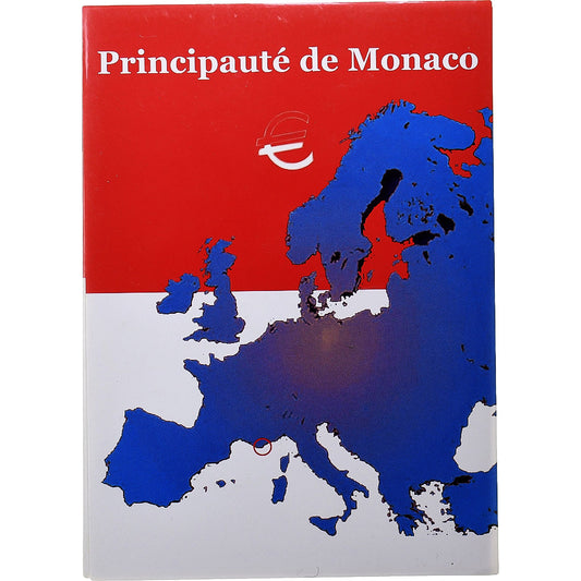 Mónaco, 
  
  Cofre 10 c. - 2 euros, 
  
  serie FDC