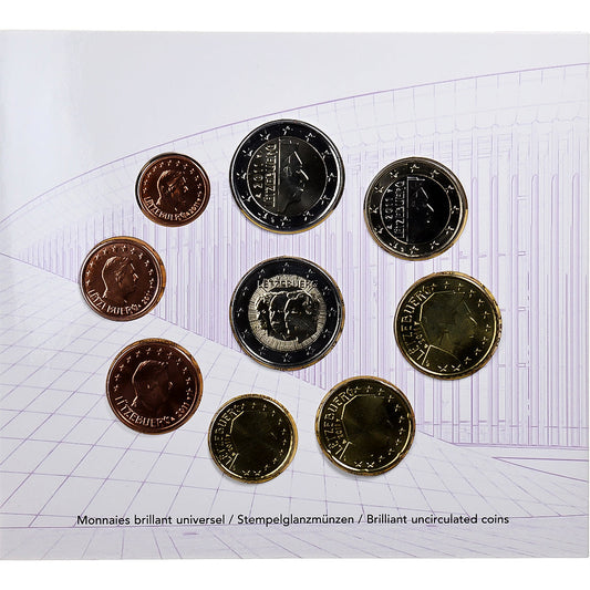 Luxemburgo, 
  
  Enrique, 
  
  Conjunto 1 ct. - 2 euros