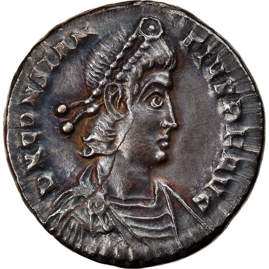 Acuñar, 
  
  Constancio II, 
  
  Siliqua