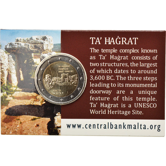 Malta, 
  
  2 euros, 
  
  Ta' Ħaġrat