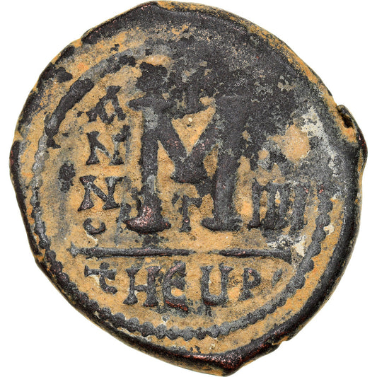 Mauricio Tiberio, 
  
  Follis, 
  
  595-596