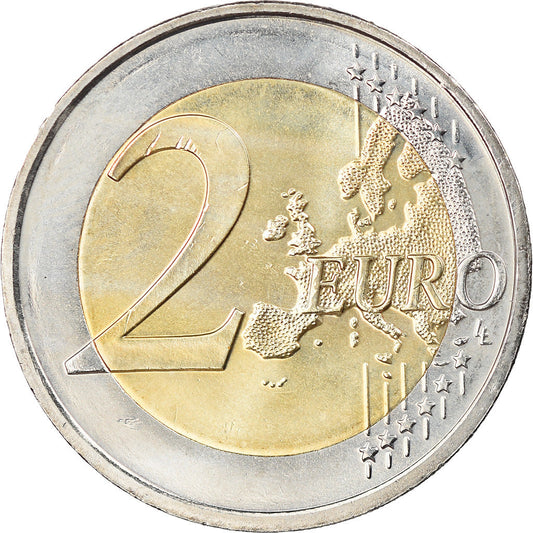 Eslovaquia, 
  
  2 euros, 
  
  Drapeau europeo