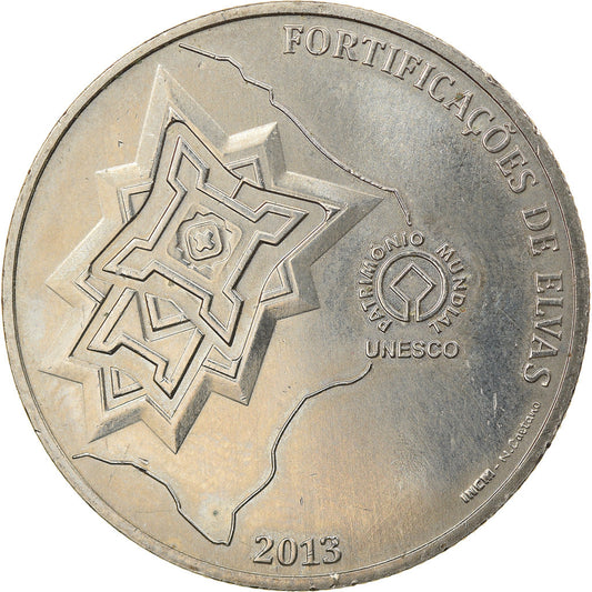 Portugal, 
  
  2-1/2 euros, 
  
  Fortificaciones de Elvas