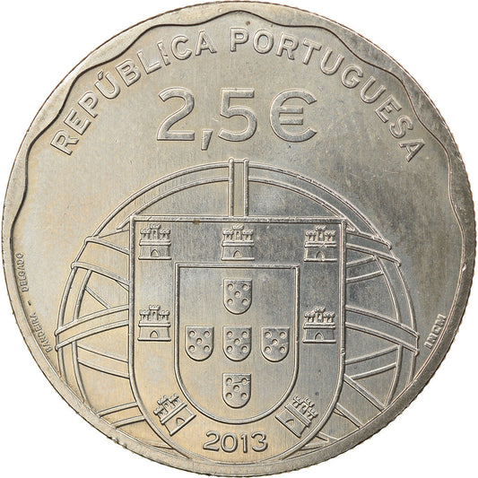 Portugal, 
  
  2-1/2 euros, 
  
  Sous-marin Espadon