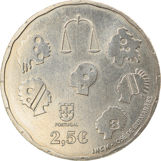 Portugal, 
  
  2-1/2 euros, 
  
  mediador de justicia