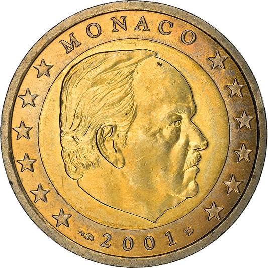 Mónaco, 
  
  2 euros, 
  
  2001