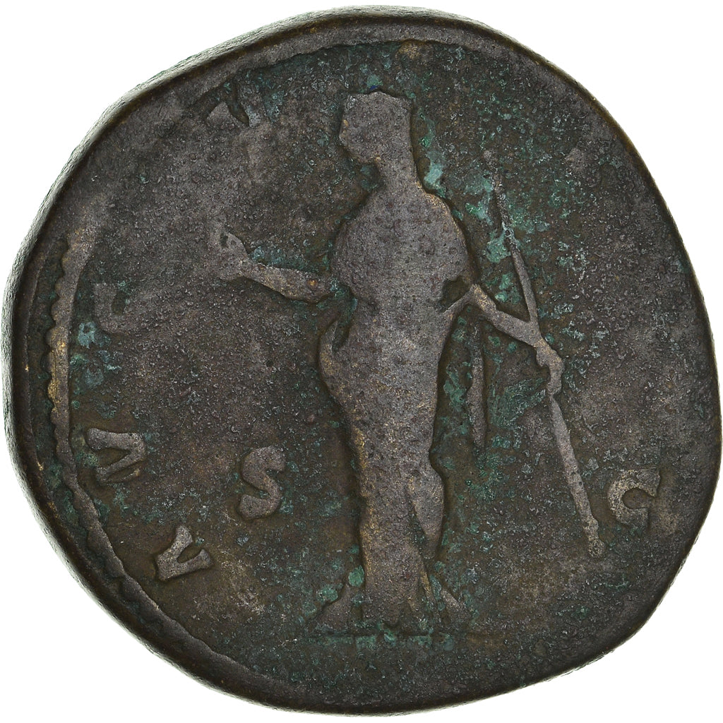 Acuñar, 
  
  Faustina I, 
  
  Sestercio