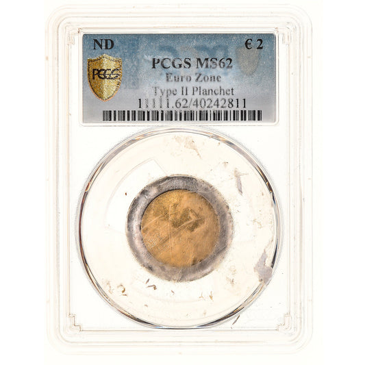 Francia, 
  
  2 euros, 
  
  flan virgen