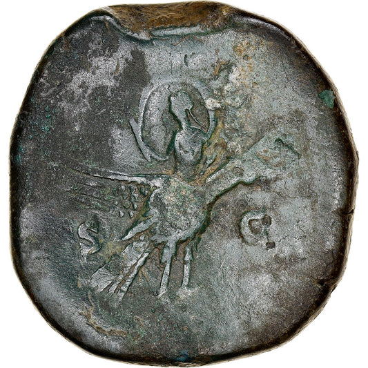 Acuñar, 
  
  Diva Faustina II, 
  
  Sestercio